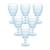 Taças de Vidro Madrid 360ml 6 peças - Casambiente Azul claro
