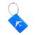 Tag Identificador Bagagem Etiqueta Mala Bolsa Viagem Colorido Alumínio Azul