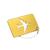 Tag Identificador De Mala Com Cartão Resistente Alumínio Coloridos Amarelo
