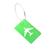 Tag Identificador De Mala Com Cartão Resistente Alumínio Coloridos Verde