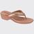 Tamanco Chinelo Feminino Anabela Conforto Beira Rio 8527.103.28129 Nude, Ouro rosado