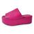 Tamanco Flatform Feminino Plataforma Color Rosa 34