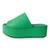 Tamanco Flatform Feminino Plataforma Color Verde 33