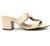 Tamanco Modare 7109.476 Salto Baixo Grosso Casual Feminino Creme