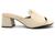 Tamanco Modare 7172.110 Salto Baixo Grosso Casual Leve Feminino  Creme