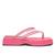 Tamanco Shoestock Flatform Vinil Color Pink