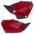 Tampa Lateral Pro Tork Fan 125 2005 - 2008 (par) Vermelho guarau 2007