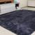 Tapete 2,00x3,00 Sala Costa Oro Shaggy Quarto Macio Grande Luxo CINZA LISO