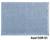 Tapete Antiderrapante Microfibra de bolinha  40 cm x 60 cm Azul