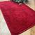 Tapete Carpete Banheiro Antiderrapante Super Soft Microfibra Capacho de Bolinha - Base Emborrachado Vermelho