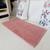 Tapete Carpete Banheiro Antiderrapante Super Soft Microfibra Capacho de Bolinha - Base Emborrachado Rosa