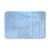 Tapete De Banheiro Antiderrapante Emborrachado Macio Super Soft Camesa Diversas Cores 60x40cm Azul