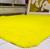 Tapete de Sala Quarto Grande Felpudo Luxo Macio Shaggy  2,00 X 1,40 m Amarelo