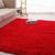 Tapete Felpudo 2 m X 1 40 m Peludo 4 Cm Shaggy Luxo Mega Decoração Sala Quarto Copa Pelo Alto Fofo Macio Vermelho