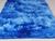 Tapete Felpudo 2 m X 1 40 m Peludo 4 Cm Shaggy Luxo Mega Decoração Sala Quarto Copa Pelo Alto Fofo Macio Azul Mesclado