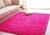 Tapete Grande Felpudo Para Sala e Quarto Luxuoso  2,00 m x 2,40 m Pink