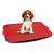 Tapete Higiênico Cães Sanitário Canino Xixi Dog Banheiro Pet Lavável 64x43 cm Reutilizável Ambiente Livre De Odores Vermelho