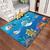 Tapete infantil flanel 1,00 x 1,40 amarelinha PEIXINHO