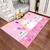 Tapete Infantil Playgrou Kids Infantil  100cm X 140cm Quarto Abecedário Gatinhos (fundo rosa) 