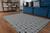 Tapete Luxo geometrico Sala Quarto mosaico Moderno Antederrapante 1,00 x 1,35 Branco e Preto