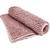 Tapete Microfibra Antiderrapante Bolinha Rozac 40 x 60 cm - Para Banheiro Lavabo ou Quarto Rosé