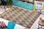 Tapete não risca piso 100% antiderrapante sisal 1,50x2,00 sem pelo ótimo acabamento fácil de lavar S-564-TABACO