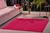 Tapete oasis linha classic 1,50x2,00 pelo macio boutique loja hotel quarto sala 100% antiderrapante (rubi) Pink