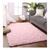 Tapete Peludo Sala Quarto Menina Infantil 200 X 240 Shaggy Felpudo Luxo Macio Antiderrapante Para Escritório Rosa-claro