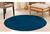 Tapete redondo 100% antiderrapante não risca o piso pelo super macio varias cores sala quarto 1.50x1.50 JEANS