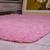 tapete sala 2,00x1,50 shaggy felpudo de luxo macio  cor: BEGE COM MARROM  rosa bebe