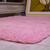 tapete sala 2,00x1,50 shaggy felpudo de luxo macio  cor: BEGE COM MARROM  rosa bebe