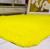 Tapete Sala Quarto Felpudo Luxo Macio Antiderrapante 1,00 X 1,40 m Amarelo