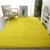 Tapete Sala Quarto Felpudo Peludo Macio Luxo 1,00 x 1,40 m Amarelo