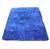 Tapete Sala Quarto Peludo Luxuoso Antiderrapante 230x195cm Azul