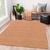 Tapete Sisal Moldura 200x150 Simples Antiderrapante Terracota150