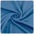 Tecido Malha Ribana 2x1 Algodão Liso 1m x 0,50m Tubular Azul Turquesa