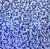 Tecido Organza Estampado Glitter Ramos 100% Poliamida 1 metro Azul Royal