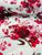 Tecido Percal liso e estampado ideal para Colchas e Almofadas 1m x 2,50 de largura Rosas vermelhas e galhos