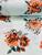 Tecido Percal liso e estampado ideal para Colchas e Almofadas 1m x 2,50 de largura Floral laranja