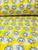 Tecido Soft 100% Poliéster Estampas Variadas 50cm x 1,60 Gatinha Marie f amarelo