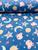 Tecido Soft 100% Poliéster Estampas Variadas 50cm x 1,60 Peppa e lua azul