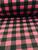 Tecido Soft 100% Poliéster Estampas Variadas 50cm x 1,60 Xadrez rosa e preto