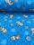 Tecido Soft 100% Poliéster Estampas Variadas 50cm x 1,60 Ursinho e flores f azul
