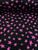 Tecido Tricoline 100% algodão - (50cm x 1,50) Estrela rosa f preto nv fm