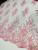 Tecido Tule Bordado 1mt x 1,3m Largura - Várias Cores Rosa bebê 2