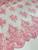 Tecido Tule Bordado 1mt x 1,3m Largura - Várias Cores Rosa bebê 3