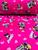 Tecido Ultra Soft Fleece 50cm x 1,60 Minnie e Mickey f pink