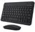  Teclado e mouse Bluetooth recarregável, ultrafino, portátil, compacto, s fio, para tablet, celular, Preto