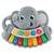 Teclado Musical Infantil Elefante  BBR Cinza