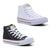 Tenis All Kit 2 Pares Star Feminino Masculino Cano Alto Lona Hi Últimos Pares120Bo Preto, Branco